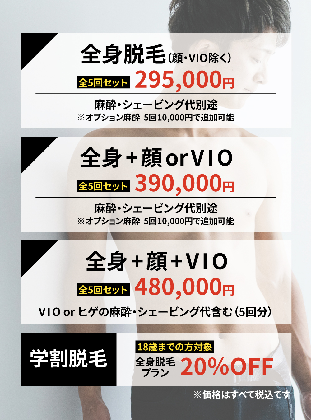 全身脱毛コース