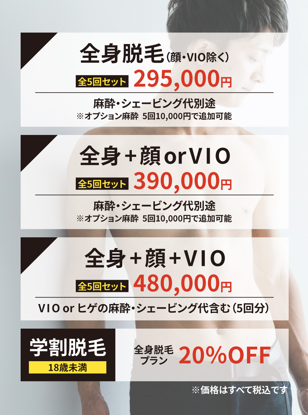 全身脱毛コース